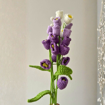 Lavender and Cream Bellflowers by Suryatra