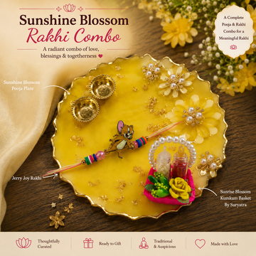 Sunshine Blossom Rakhi Combo by Suryatra