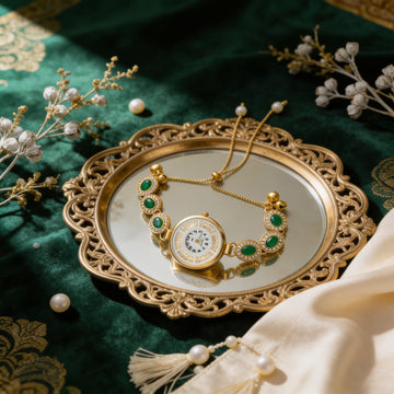 Emerald Royale Bracelet Watch By Suryatra