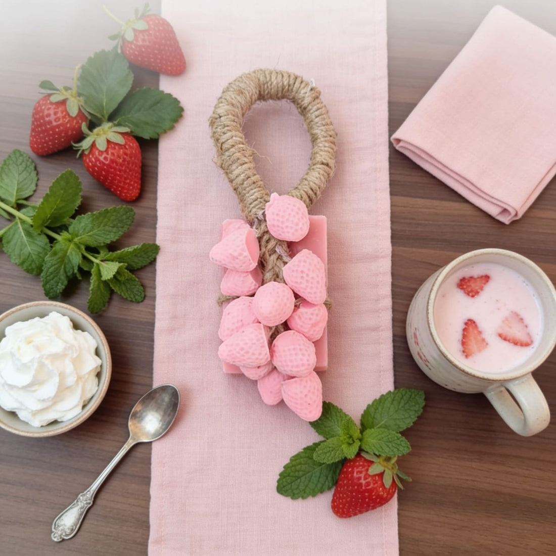Blush Berry Hanging Soap by Suryatra