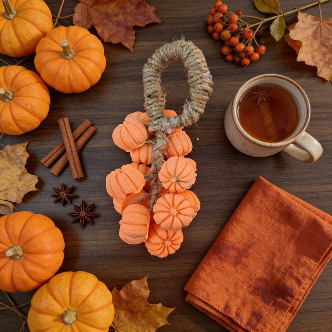 Autumn Pumpkin Hanging Soap by Suryatra