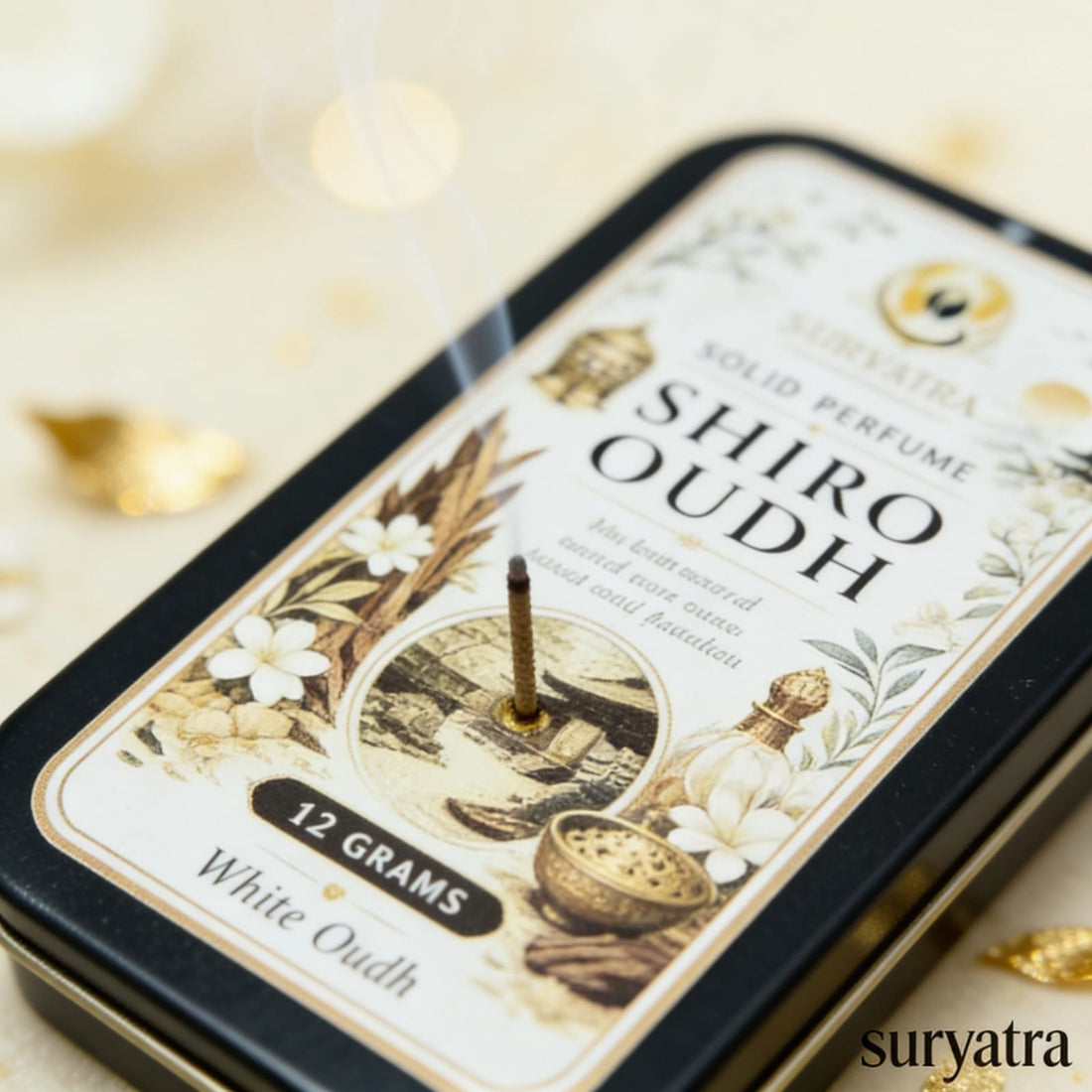 Shiro Oudh Solid Perfume by Suryatra