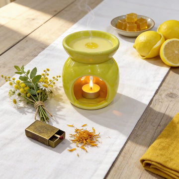 Yellow Colour Ceramic Diffuser by Suryatra