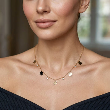 Blossom Charm Dainty Necklace By Suryatra