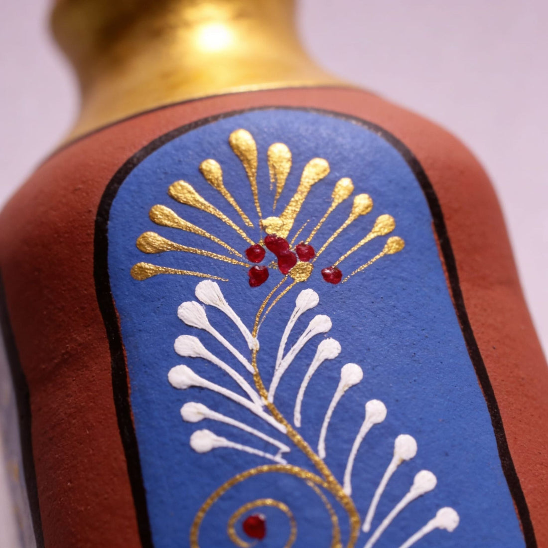 Azure Bloom Artisan Bottle by Suryatra