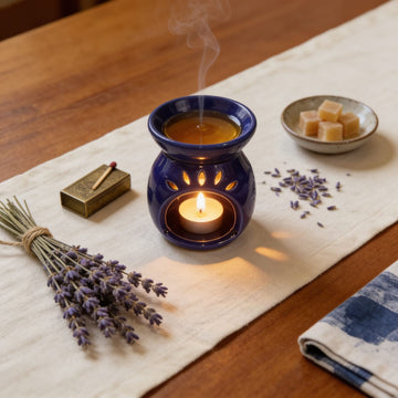 Blue Colour Ceramic Diffuser by Suryatra
