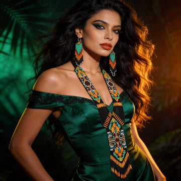 Tribal Aura Beaded Jewelry Set By Suryatra