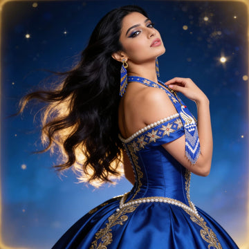 Celestial Swan Beaded Jewelry Set By Suryatra