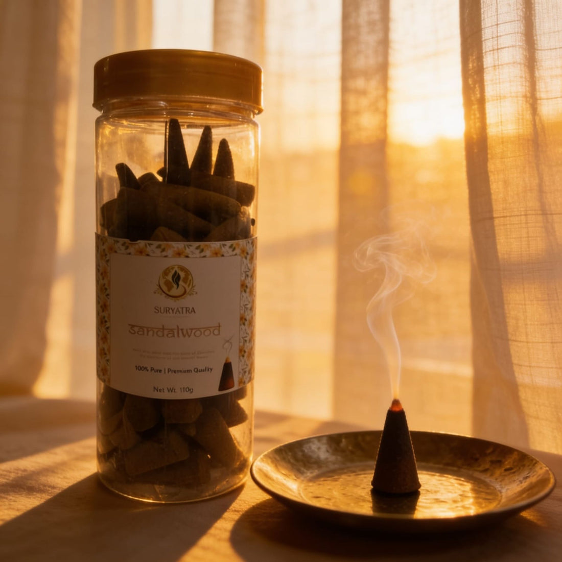 Dhoop Cones Sandalwood by Suryatra