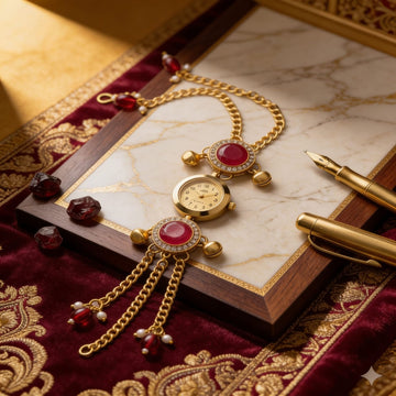 Royal Ruby Bracelet Watch By Suryatra