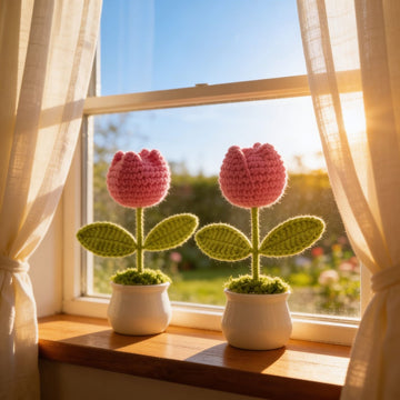 Tulip Glow Crochet Decor by Suryatra