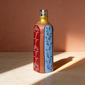 Terracotta Artisan Bottle by Suryatra