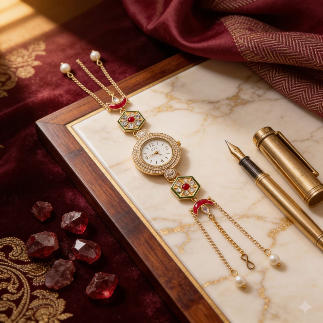 Noor Heritage Bracelet Watch By Suryatra
