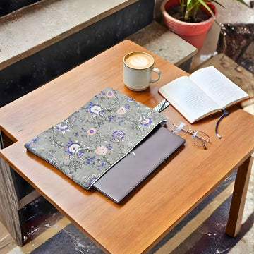 13 Inch Laptop/ipad Waterproof Sleeves (Green and Blue Pattern) by Suryatra