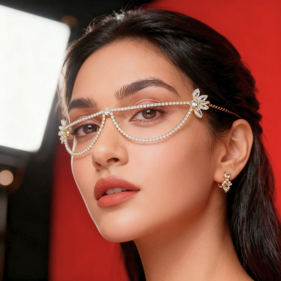 Crystal Facelets  Embellished Designer Eyewear by Suryatra