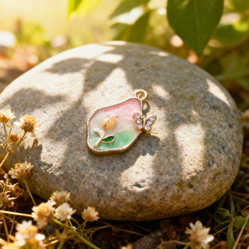 Blush Butterfly Bloom Pendant by Suryatra