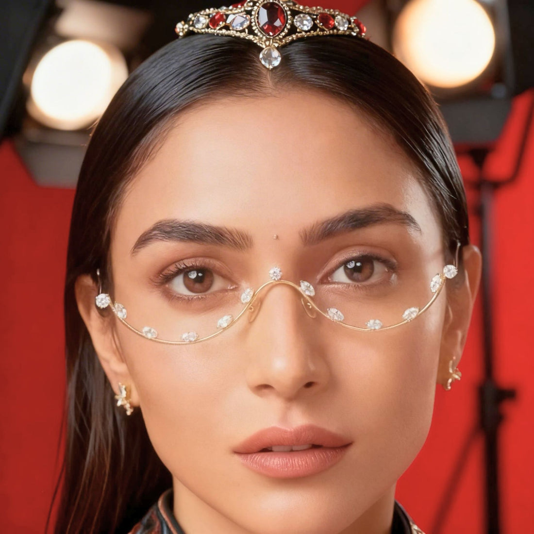 Royal Crystal Facelets Tiara Eyewear by Suryatra