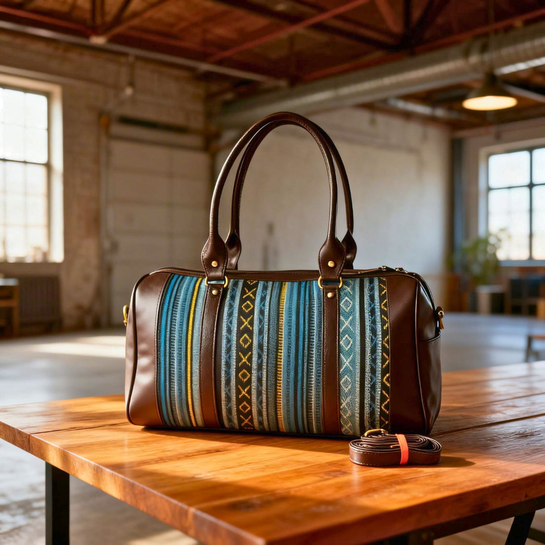 GYK Duffel Bag Ethnic Stripes by Suryatra