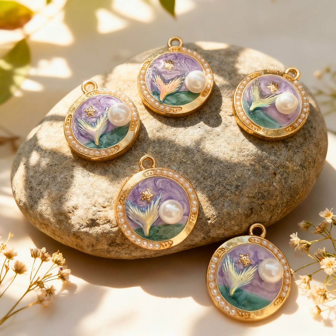 Celestial Bird Pearl Pendant by Suryatra