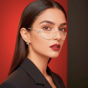 Floral Crystal Facelets Luxe Eyewear by Suryatra