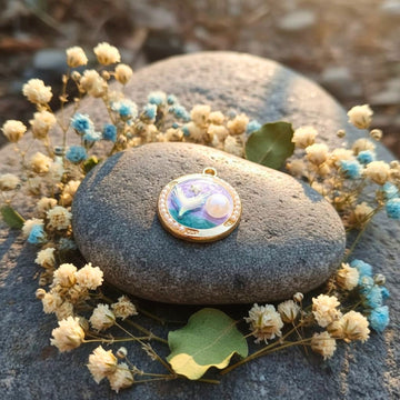 Celestial Bird Pearl Pendant by Suryatra