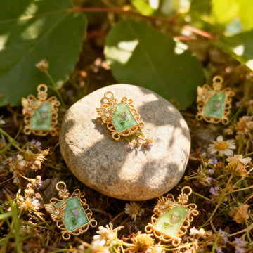 Royal Bloom Vintage Frame Pendant by Suryatra