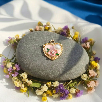 Blush Heart Bloom Pendant by Suryatra