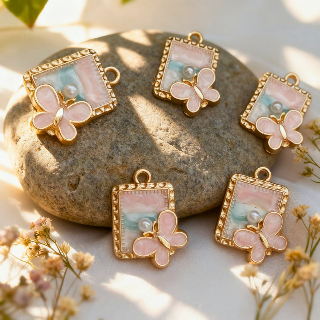 Pastel Flutter Pearl Pendant by Suryatra