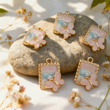 Pastel Flutter Pearl Pendant by Suryatra