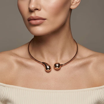 Modern Rose Gold Choker By Suryatra